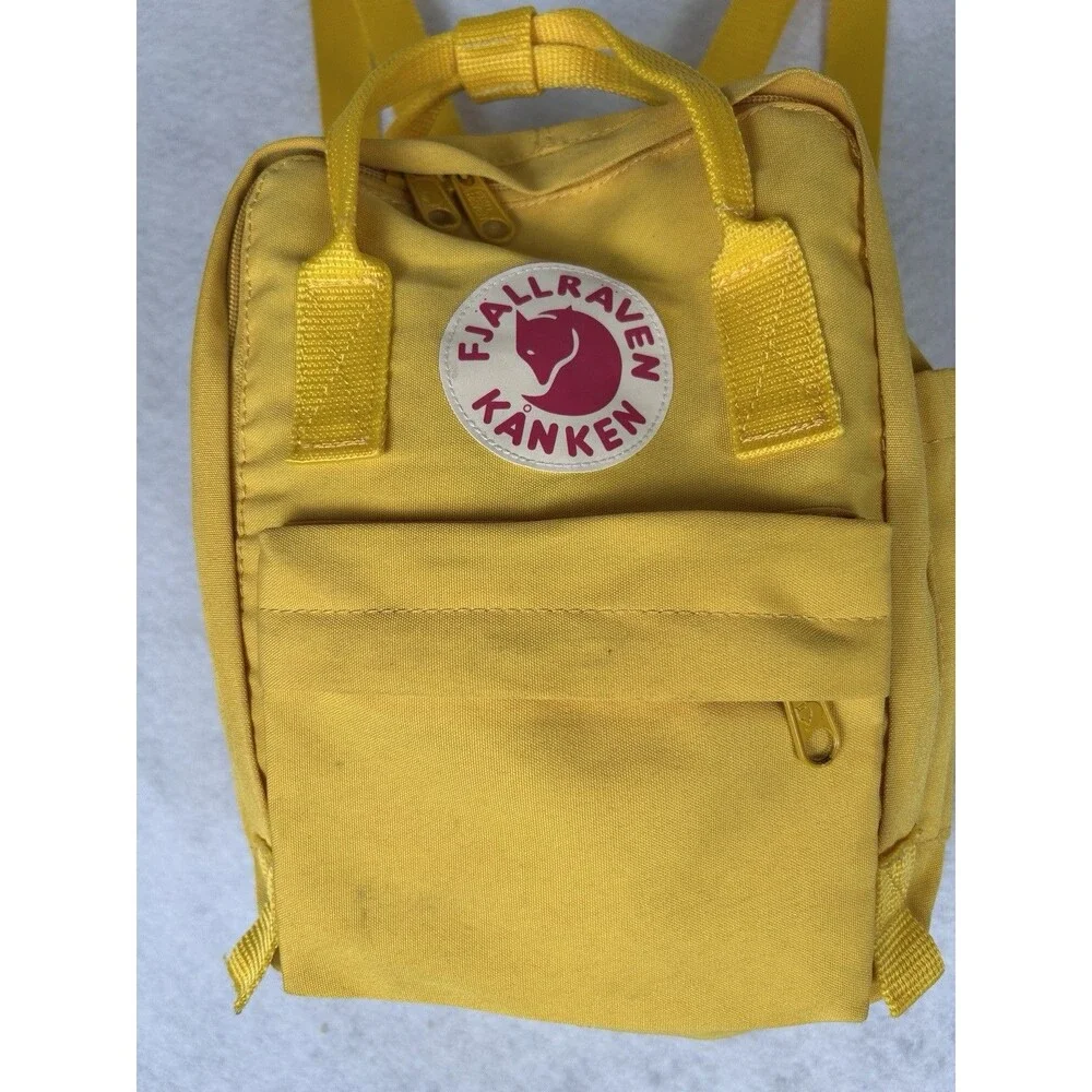 Fjallraven Kanken Mini Backpack Ochre Golden Yellow 11